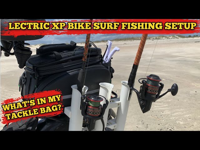 Lectric XP Bike for Surf Fishing ~ Setup & What's in my Tackle Bag 