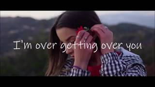 Annie Leblanc - over getting over you (lyrics)
