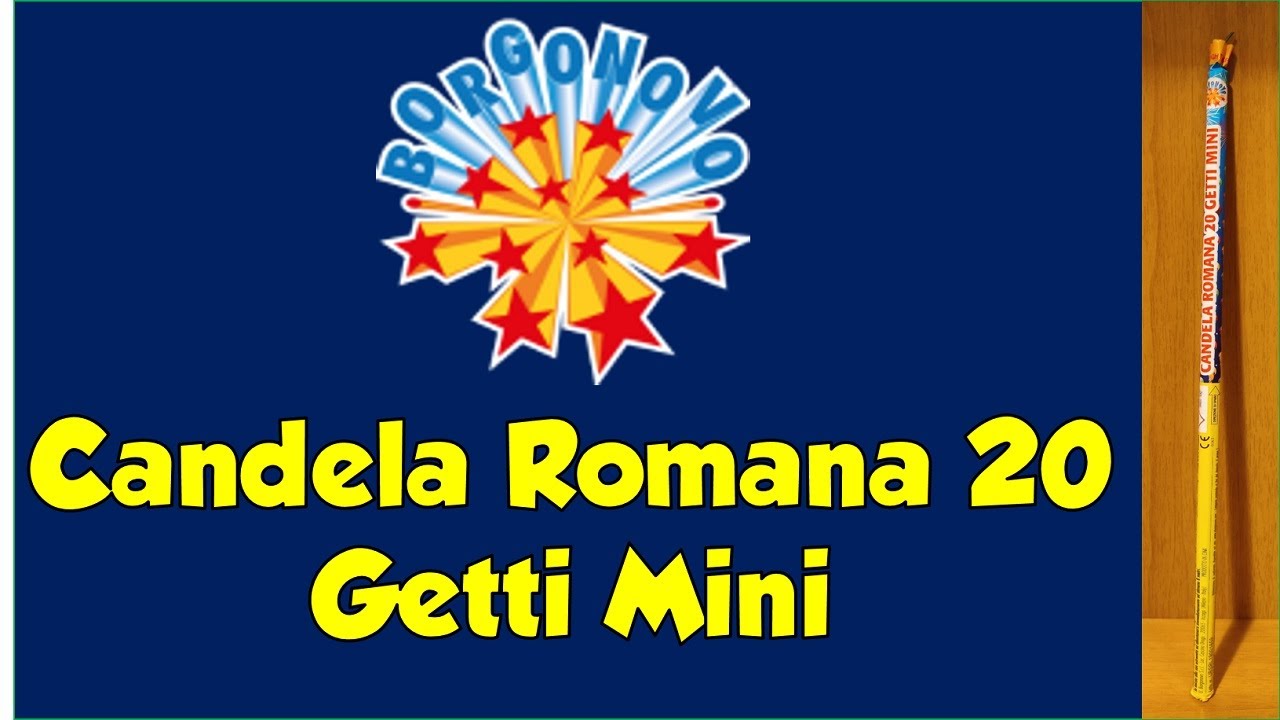 Candela Romana 20 Getti Mini - Borgonovo