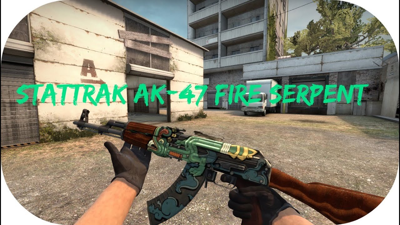 CS:GO - AK-47 | StatTrak Fire Serpent Gameplay - YouTube