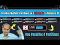 Creating Multiple Partitions on a USB Drive in Windows 10 | Guide to Create Partition on Pendrive