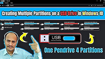 How to Create Multiple Partitions on a USB Drive in Windows 10 | Step-by-Step Guide