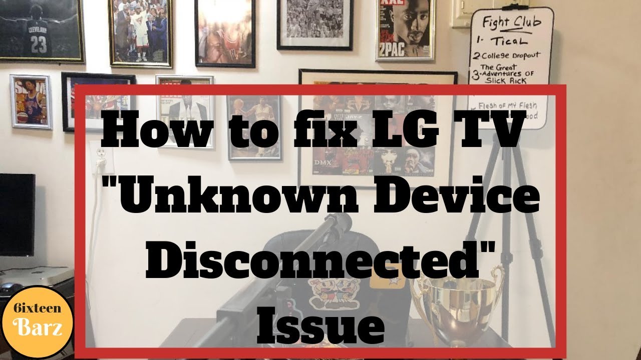 How To Fix Lg Tv Unknown Device Disconnected Youtube