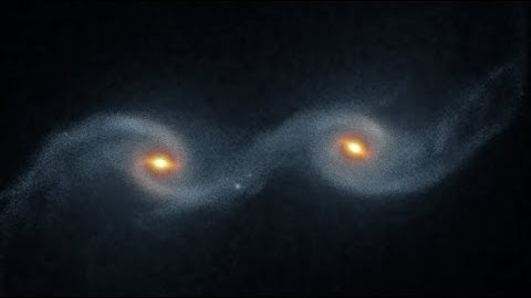 Galaxy merger (N-body simulation)
