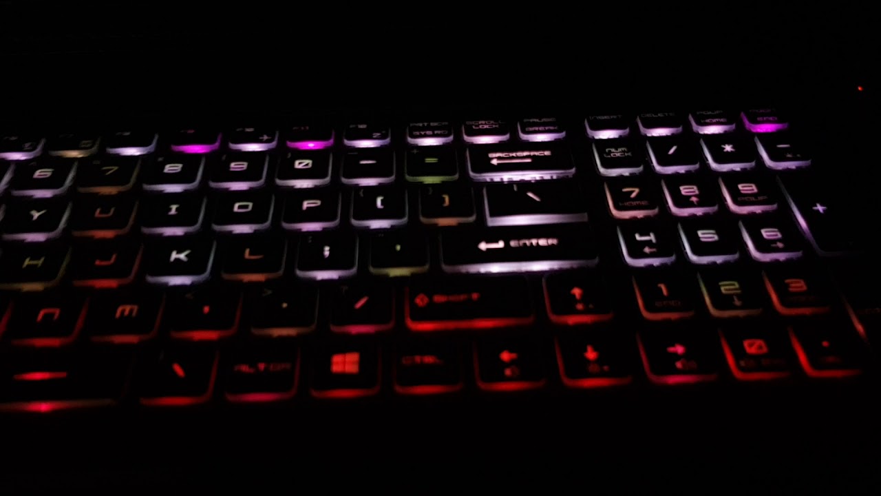 MSI GE 73 VR RAIDER Steelseries RGB music player