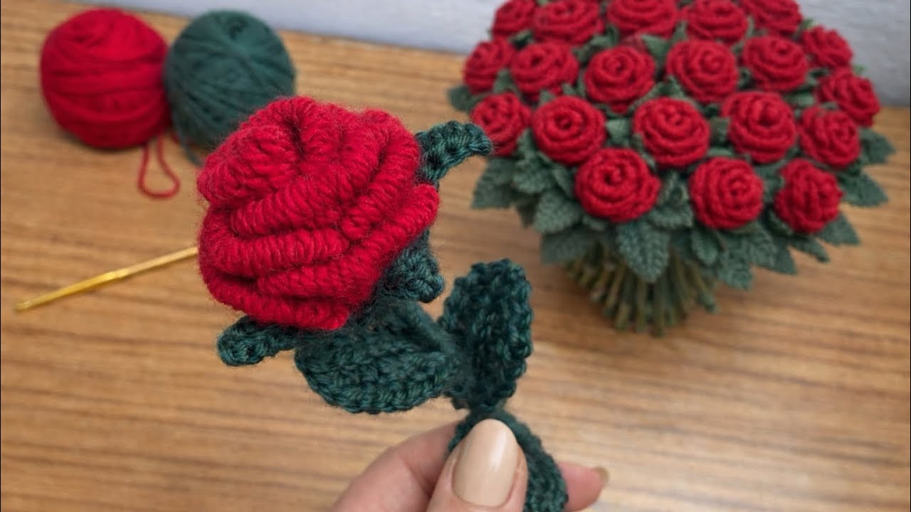 I Crocheted Roses That Will Never Die 🌹 | Handmade Gift Everyone Loves ...