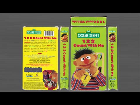 (VHS 60fps) Sesame Street: 123 Count With Me (Rare 2003 Reprint) (Clean Edition)