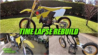 Restoration of 2 Stroke Dirt Bike time lapse
