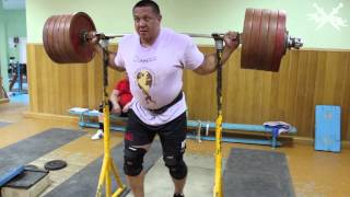 Михаил Кокляев присед 290 кг 5х3 (09.06.2014)