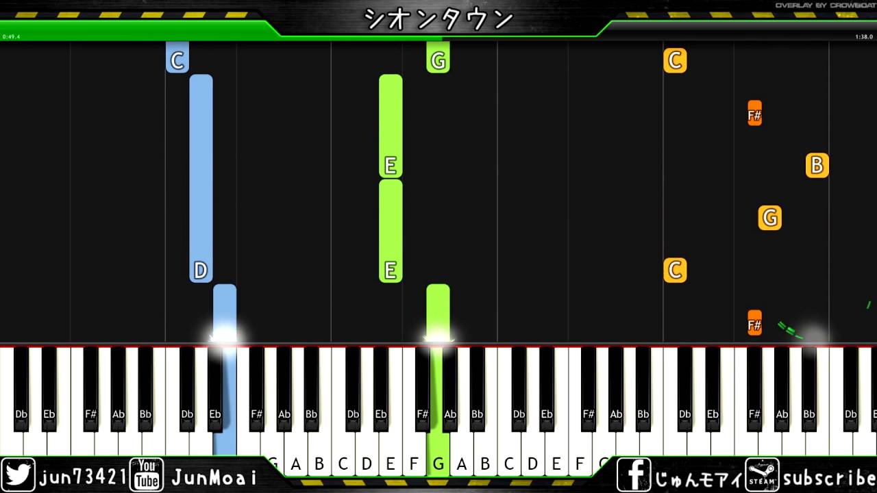 ピアノ シオンタウンのテーマ ポケットモンスター Midi Piano Synthesia Youtube
