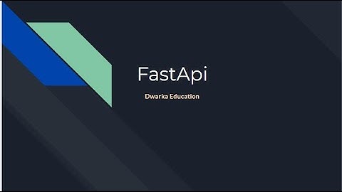 Introduction about FastAPI