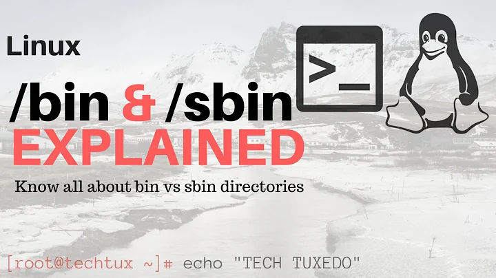 Linux Basics - BIN vs SBIN directory