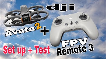 Dji Avata 2 Drone + Dji FPV Controller 3 Setup and Test