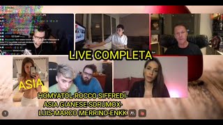 HOMYATOL CON ROCCO SIFFREDI  MALENA LIVE INTERA! ASIA GIANESE si SPOGLIA in  LIVE. FARA' FILM P*RNO?