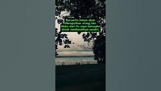 Bercerita hanya akan Merepotkan orang lain Maka dari itu saya berusaha Untuk menikmatinya sendiri.