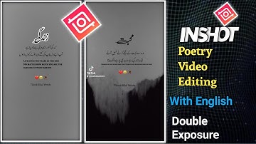instagram trending shayari reels editing /Inshot Mein Double Exposure Video Kaisy Bnain|