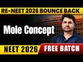 RE-NEET 2026 FREE Batch | Mole Concept 🔥 | All Concepts &amp; PYQs 💯 |  eSaral #neet2026 #neet #reneet