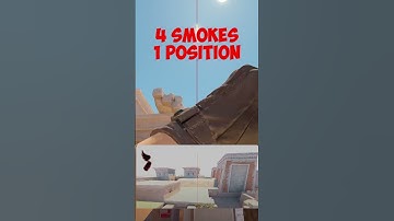 CS2 - ANUBIS 4 SMOKES FROM CT SPAWN #csgo #counterstrike #gaming #csgoclips