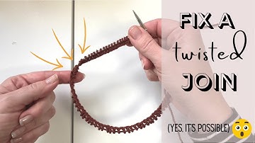 Fix a Twisted Join or Cast-on when Knitting in the Round #knittingtutorials