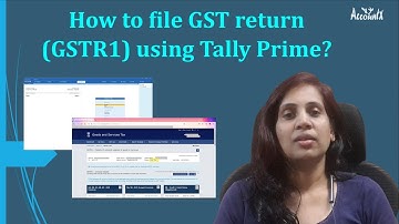 How to file GST return (GSTR1) using Tally Prime?