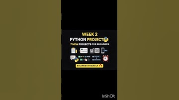 Python Mini Projects Week 3 | Beginner to Intermediate  #shorts