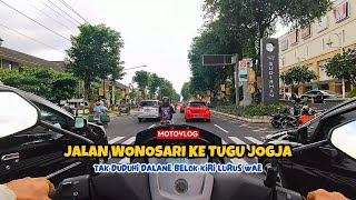 MOTOVLOG DARI JALAN WONOSARI KE TUGU YOGYAKARTA