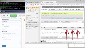 mqtt message store into database