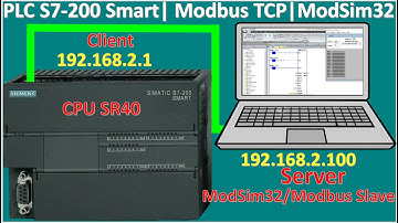 Modbus TCP IP of PLC S7-200 Smart full simulation with ModSim32
