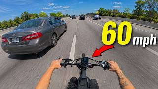 Flying Under The Radar On A 60 MPH E-Bike..