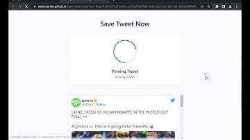 Pin Tweet to IPFS Demo 12/15/2022