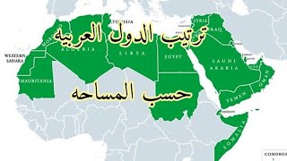 ترتيب الدول العربيه حسب المساحه