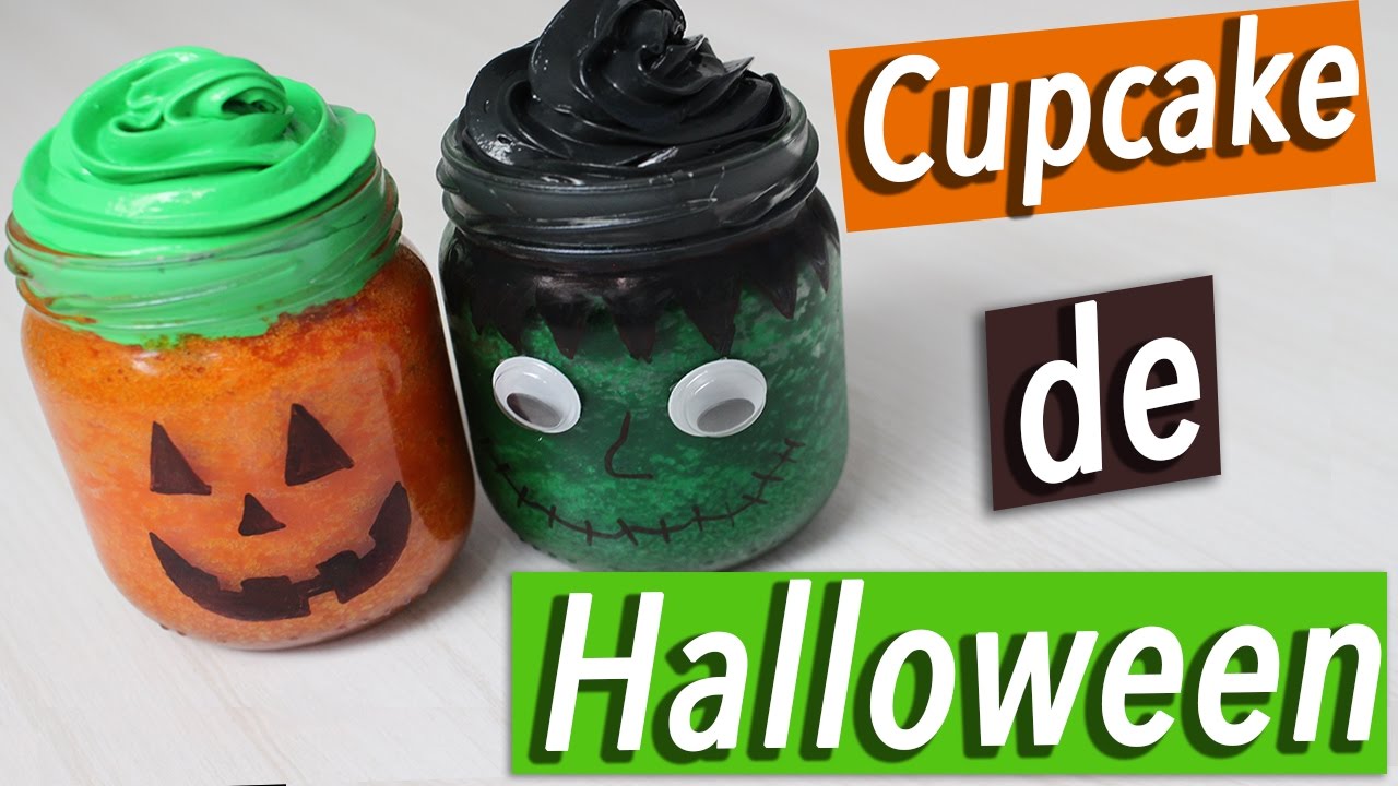 CUPCAKE DE HALLOWEEN - FRANKENSTEIN E ABÓBORA
