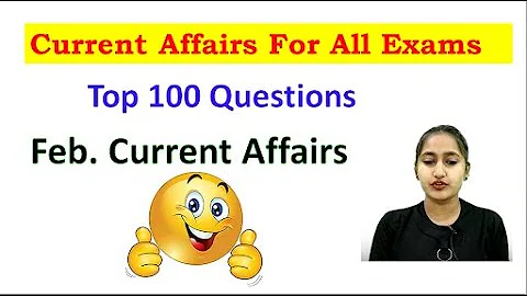 Live class Top 100 MCQ February Month current Affairs by Meekanshi Madam