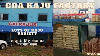 काजू के लिए गोवा का दर्शनीय स्थल || Goa Kaju Factory || Goa Vlog Part 1 || Vlog 10