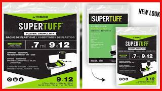 Trimaco SuperTuff Plastic Drop Cloth – Durable Protection for Large Surfaces