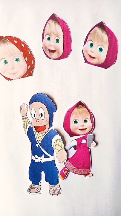 Ninja ❤️hattori masha face😂😂 added #short #ninja #masha #little #artandcraft #marvel #ytshorts