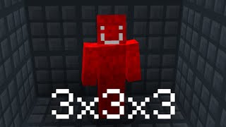 Surviving in a 3x3x3 Basement in Minecraft