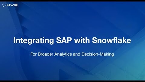 Transform SAP Data into Insights for Broader Analytics and Improved Decision-Making