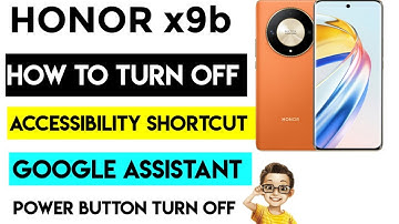 How To turn off The Accessibility Shortcut On Your Honor X9b