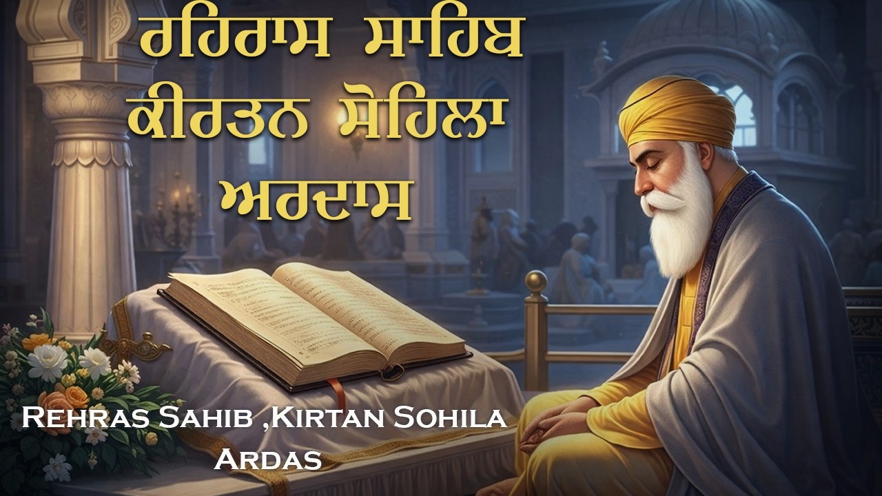 16-02-2026 ਰਹਿਰਾਸ ਸਾਹਿਬ \\ ਕੀਰਤਨ ਸੋਹਿਲਾ \\ अरदास - Sikh Ardas Path \\ New Nitnam 3 Bani Sahib Jaap
