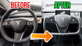TESLA MODEL 3 YOKE STEERING WHEEL INSTALL *TUTORIAL*