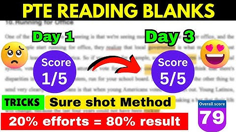 PTE Reading Hack – Fill in the Blanks 90+ Score Formula #pte2025 #ptereadingfillintheblanks 