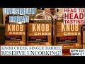 Uncorking and head to head knob creek single barrel reserve tasting  bourbinsane live stream