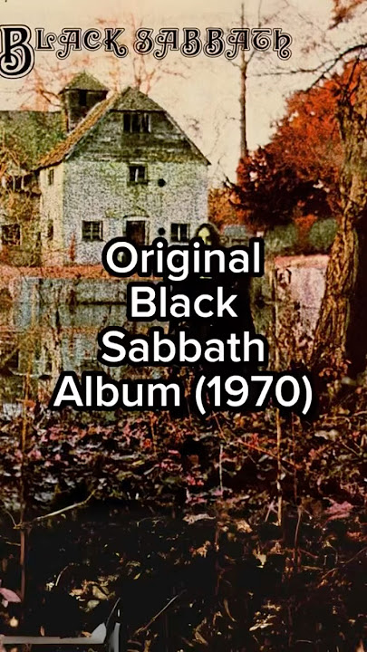 Original Black Sabbath Album (1970) #blacksabbath #ozzy #history #legends #original