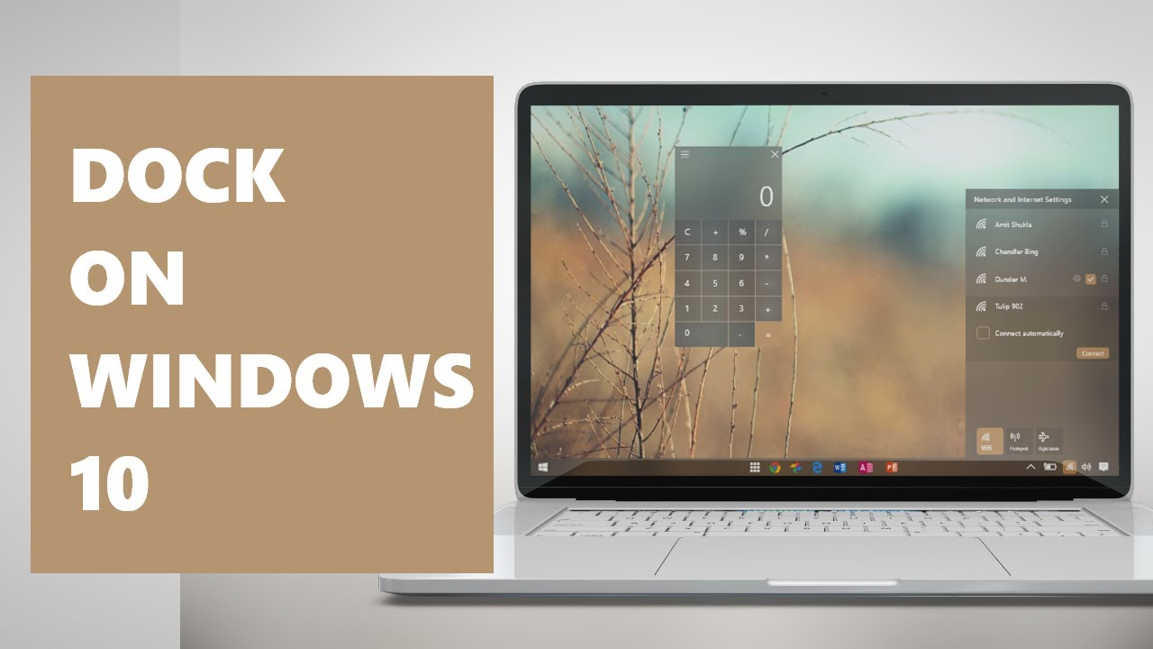 Dock On Windows 10 Concept Ui Updated Taskbar Layout Youtube