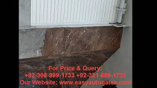 Aluminum motorized roller shutter remote control kit install By EasyAutoGates