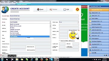 Create Accounts in Speed Plus 8.0 Software