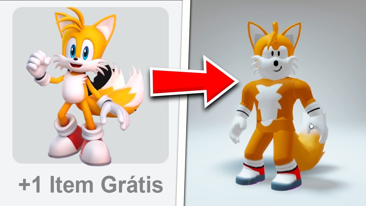 (NOVO🔥) COMO CRIAR O Tails do Sonic no ROBLOX? | ITENS GRÁTIS NO ROBLOX ...