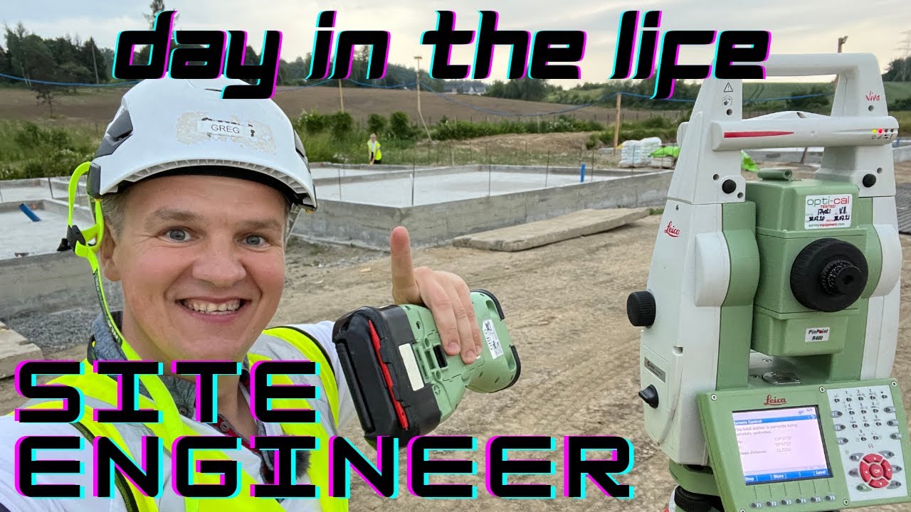 CIVIL site ENGINEER - day in the life. - YouTube