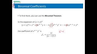 Lesson 4 Binomial Theorem